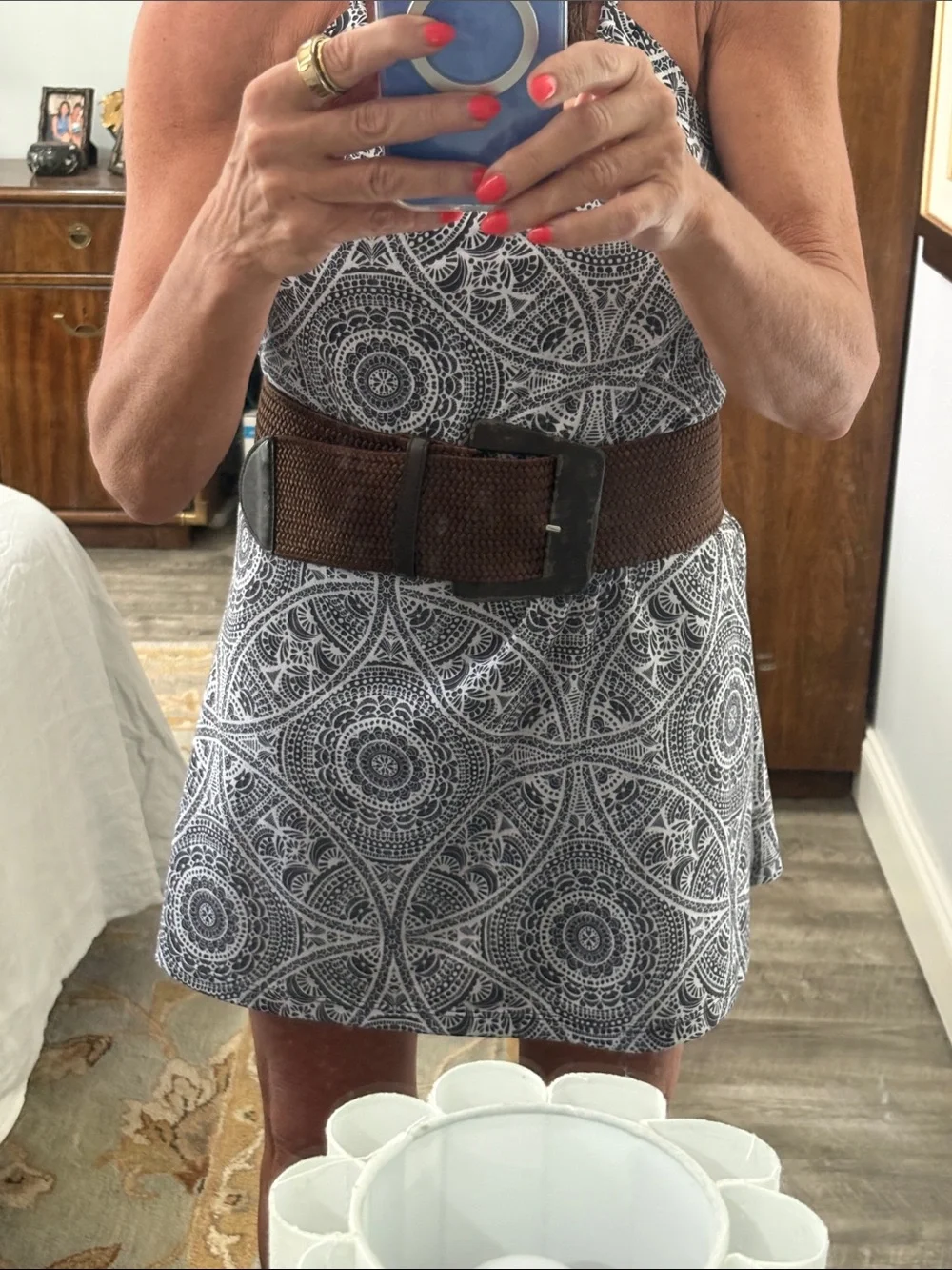 Chico's Brown Woven Stretch Belt
